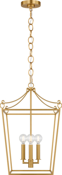 Visual Comfort Studio - KSC1183BBS - Three Light Lantern - Carlyle - Burnished Brass/Burnished Brass