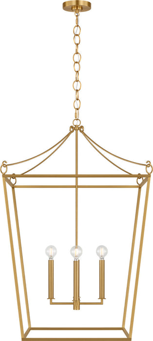 Visual Comfort Studio - KSC1204BBS - Four Light Lantern - Carlyle - Burnished Brass/Burnished Brass