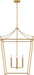 Visual Comfort Studio - KSC1204BBS - Four Light Lantern - Carlyle - Burnished Brass/Burnished Brass
