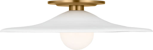 Endicott LED Flush Mount Burnished Brass/Burnished Brass