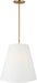 Visual Comfort Studio - KSP1213BBS - Three Light Hanging Shade - Beauvoir - Burnished Brass/Burnished Brass