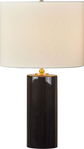 Lauren One Light Table Lamp Black Ceramic/Black Ceramic