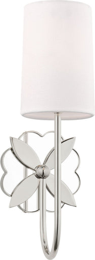 Spencer One Light Wall Sconce Polished Nickel/Polished Nickel
