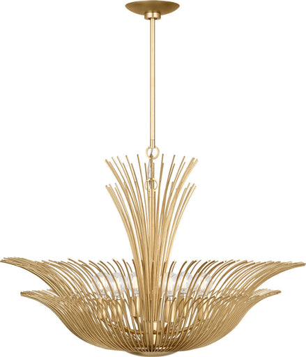 Dorelle Six Light Chandelier Gild/Gild