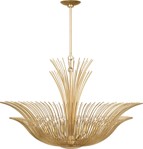 Dorelle Six Light Chandelier Gild/Gild