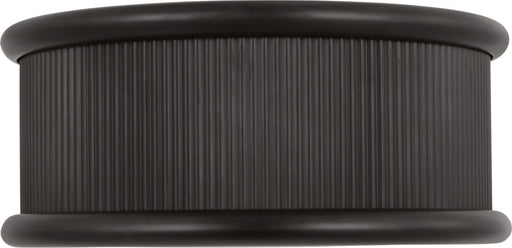 Ritz Three Light Flush Mount Aged Iroged Iron