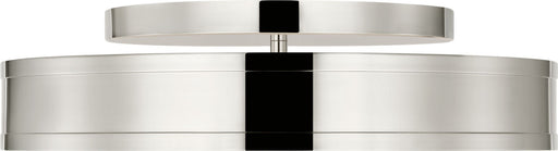 Dupont LED Semi Flush Mount Polished Nickel/Polished Nickel