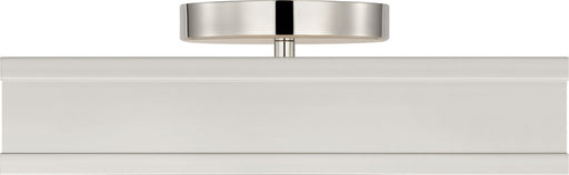 Dupont LED Semi Flush Mount Polished Nickel/Polished Nickel