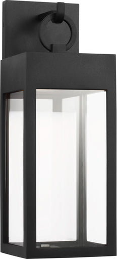 Sesha LED Wall Lantern Textured Black/Textured Black