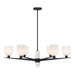 Savoy House - 1-1125-6-89 - Six Light Chandelier - Collier - Matte Black
