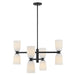 Savoy House - 1-1248-8-89 - Eight Light Chandelier - Baldwin - Matte Black