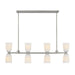 Savoy House - 1-1249-8-SN - Eight Light Linear Chandelier - Baldwin - Satin Nickel