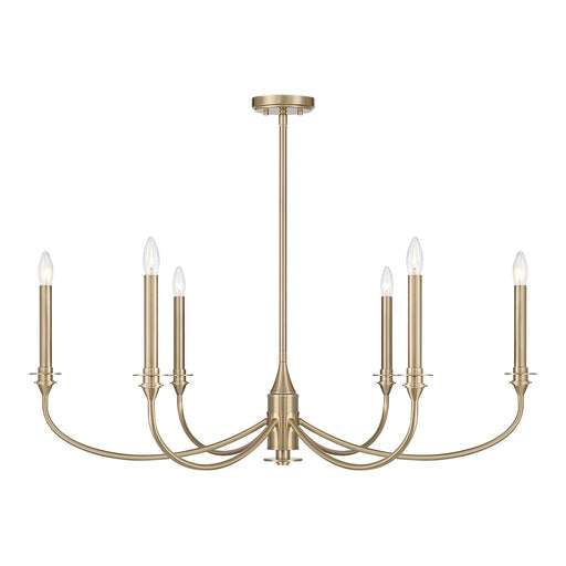 Coventry Six Light Chandelier Noble Brass