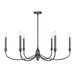 Savoy House - 1-1500-6-15 - Six Light Chandelier - Coventry - Mediterranean Bronze