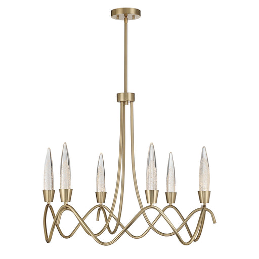Sofia LED Chandelier Noble Brass