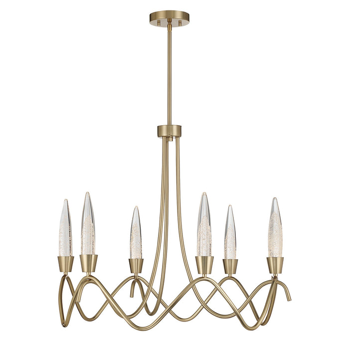 Savoy House - 1-1798-6-127 - LED Chandelier - Sofia - Noble Brass