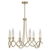 Savoy House - 1-1798-6-127 - LED Chandelier - Sofia - Noble Brass
