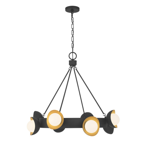 Pierson LED Chandelier Black Cashmere/True Gold