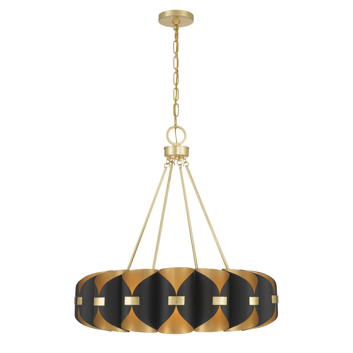Savoy House - 1-2414-16-343 - LED Chandelier - Pelham - Black Cashmere/True Gold