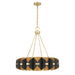 Savoy House - 1-2414-16-343 - LED Chandelier - Pelham - Black Cashmere/True Gold