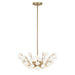 Savoy House - 1-2500-4-127 - Four Light Chandelier - Flores - Noble Brass