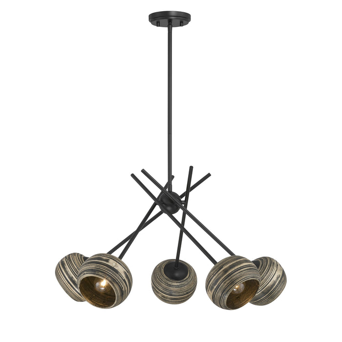 Savoy House - 1-2968-5-89 - Five Light Chandelier - Jasper - Matte Black