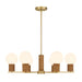 Savoy House - 1-4080-6-322 - Six Light Chandelier - Jarrell - Warm Brass