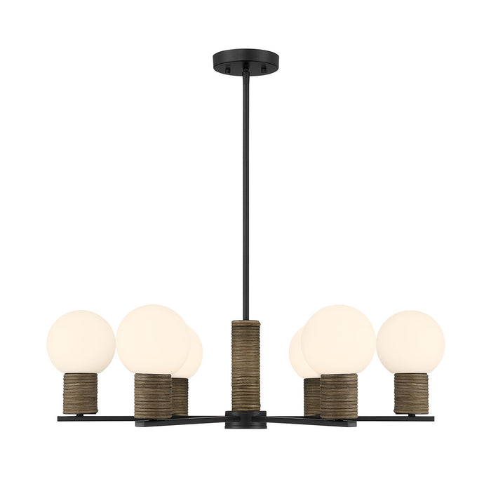 Savoy House - 1-4080-6-89 - Six Light Chandelier - Jarrell - Matte Black