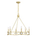 Savoy House - 1-4101-6-328 - Six Light Chandelier - Minette - Spun Gold