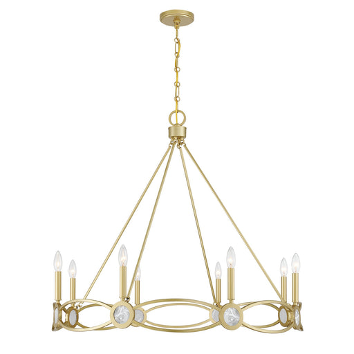 Savoy House - 1-4102-8-328 - Eight Light Chandelier - Minette - Spun Gold