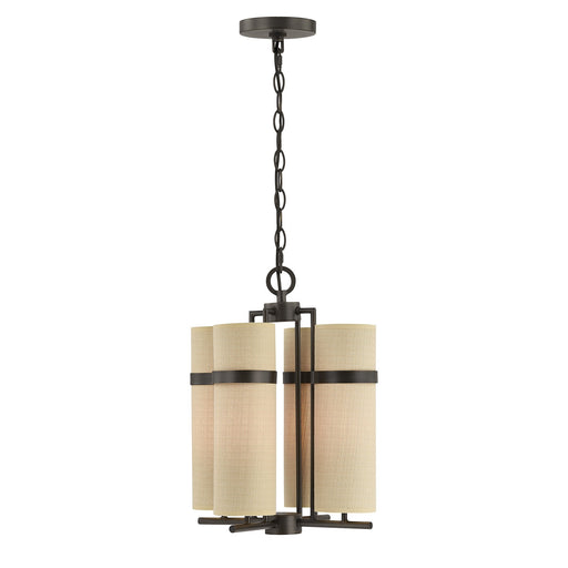 Weston Four Light Chandelier Mediterranean Bronze