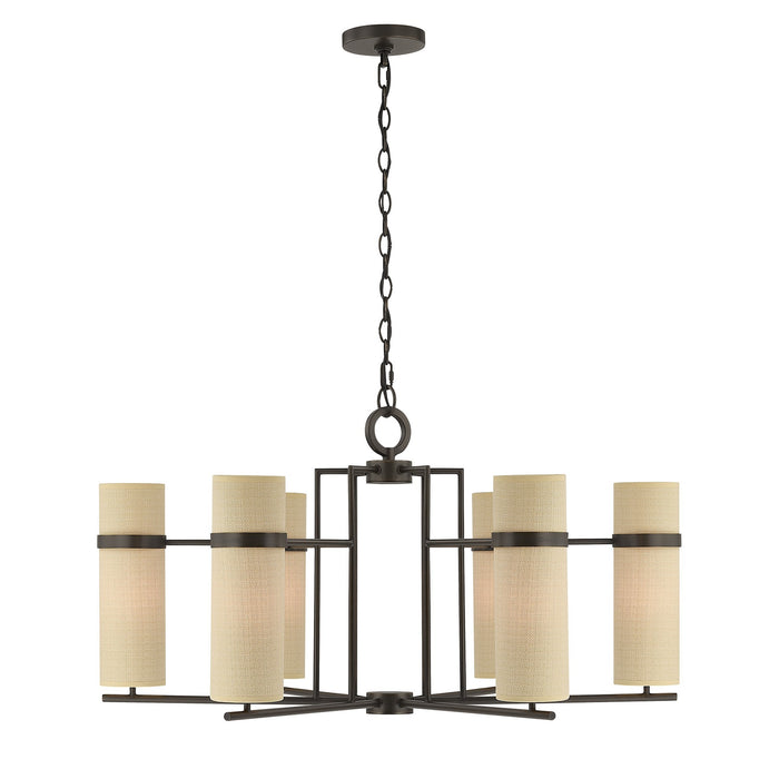 Savoy House - 1-4562-6-15 - Six Light Chandelier - Weston - Mediterranean Bronze