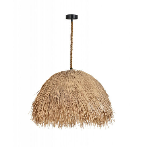 Malibu One Light Pendant Hemp Rope/Black