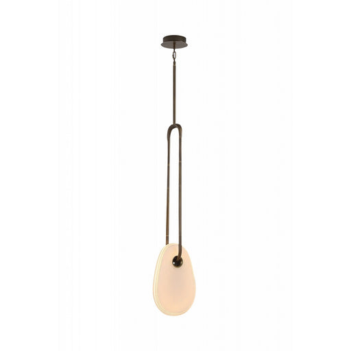 Avenue Lighting - HF7122-AB-WHT - LED Pendant - Palmea - Aged Brass