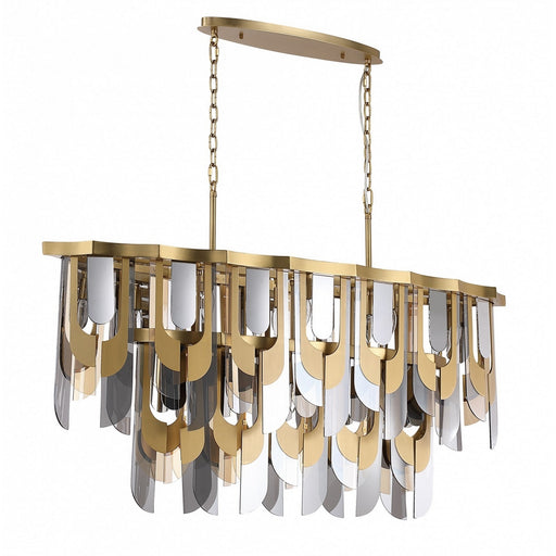Paramount 11 Light Chandelier Aged Brass