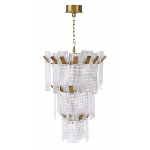 Belmont LED Pendant Aged Golden Brass