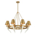 Savoy House - 1-6306-8-322 - Eight Light Chandelier - Hearne - Warm Brass