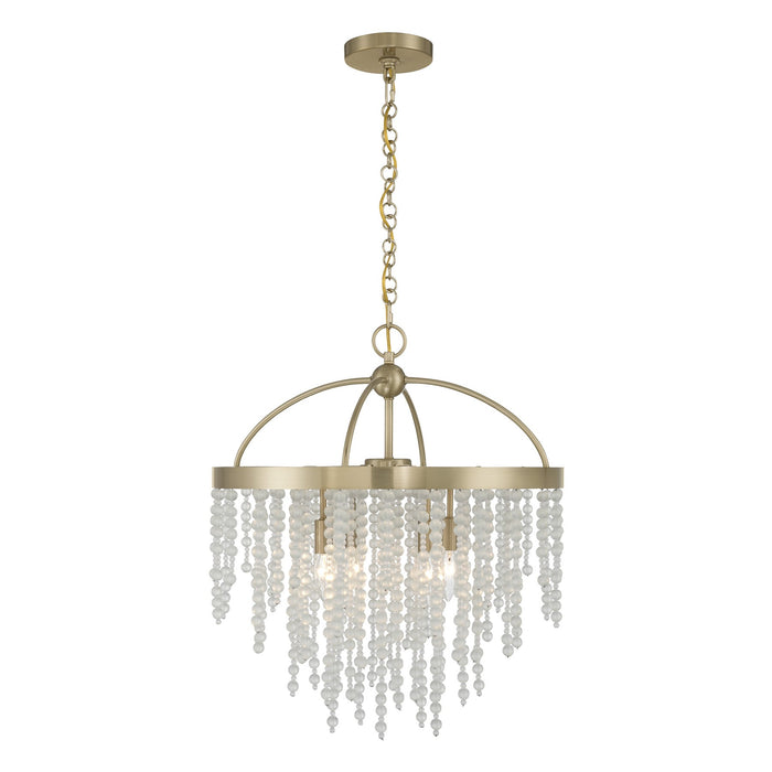 Savoy House - 1-6450-4-127 - Four Light Chandelier - Jeanette - Noble Brass