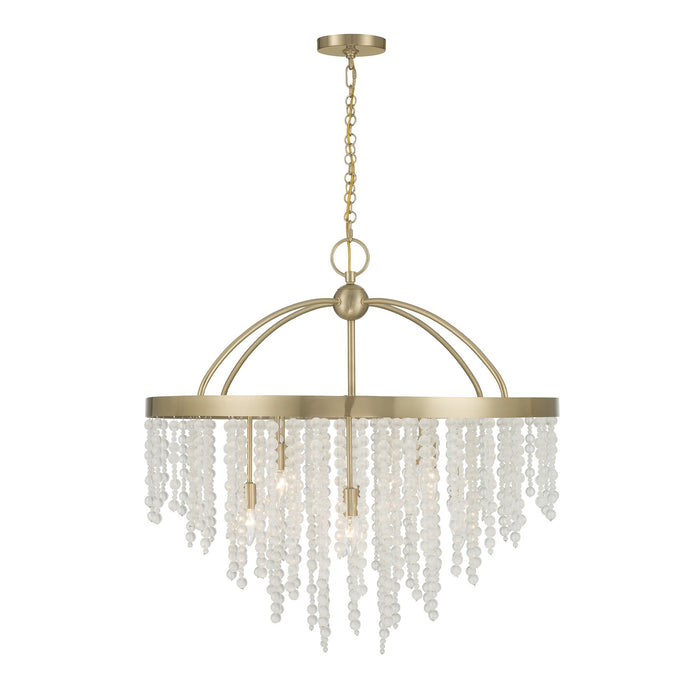 Savoy House - 1-6451-8-127 - Eight Light Chandelier - Jeanette - Noble Brass