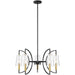 Savoy House - 1-7169-5-143 - Five Light Chandelier - Hanley - Matte Black/Warm Brass