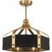 Savoy House - 26-FD-7806-143 - LED Fan D'Lier - Sheffield - Matte Black w/Warm Brass