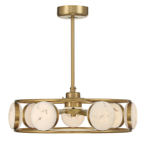 Castra LED Fan D'Lier Warm Brass