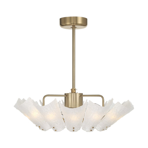 Celina 12 Light Fan D'Lier Noble Brass