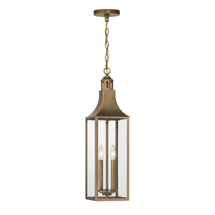 Savoy House - 5-220-273 - Two Light Outdoor Hanging Lantern - Lancaster - Atlas Bronze