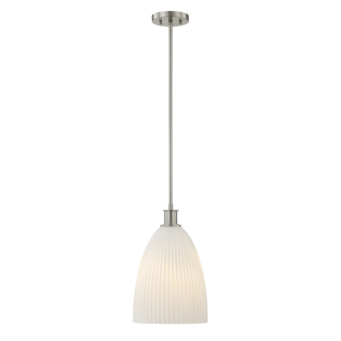 Savoy House - 7-1244-1-SN - One Light Pendant - Baldwin - Satin Nickel