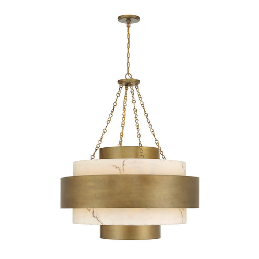 Davenport Eight Light Pendant Antique Patina