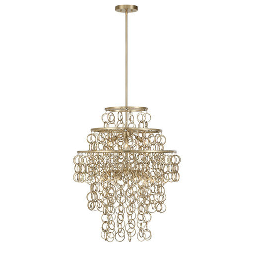 Sententas Nine Light Pendant Noble Brass