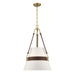 Savoy House - 7-5627-3-322 - Three Light Pendant - Corinth - Warm Brass