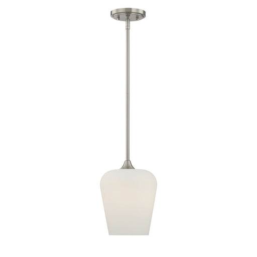 Octave One Light Pendant Satin Nickel
