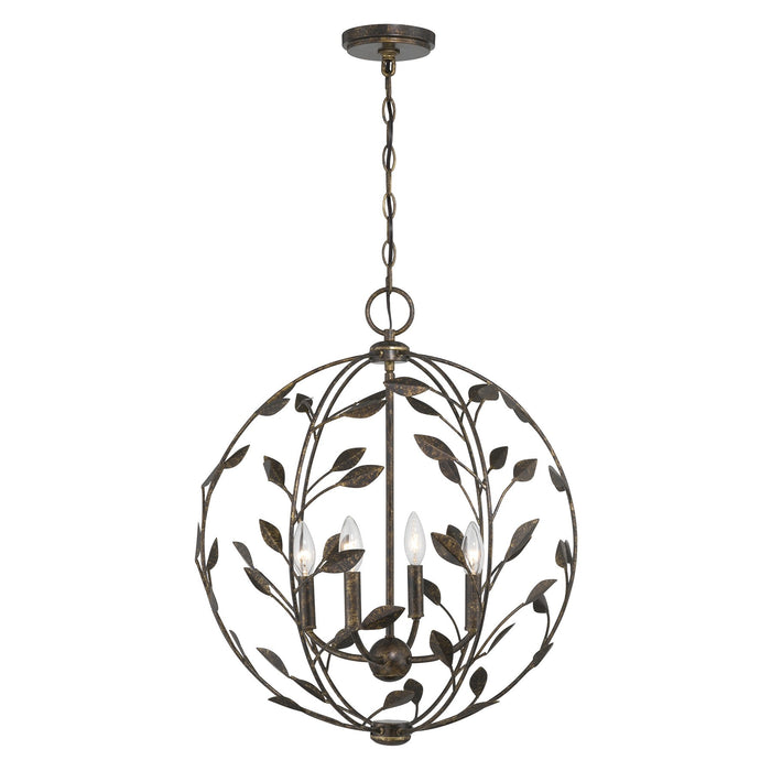 Savoy House - 7-6704-4-334 - Four Light Pendant - Laska - Enchanted Bronze
